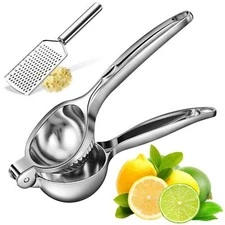 2 Pcs Lemon Squeezer & Lemon Zester, Squeezer Press Citrus Press Juicer Squeezer