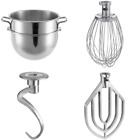 30 Qt Mixer Accessories Hobart D300 Mixing Bowl Dough Hook Wire Whip Flat Beater