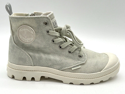 New PALLADIUM PAMPA ZIP DESERTWASH Sneaker Ankle Boot WOME'S  SZ 8 WHISPER GREEN