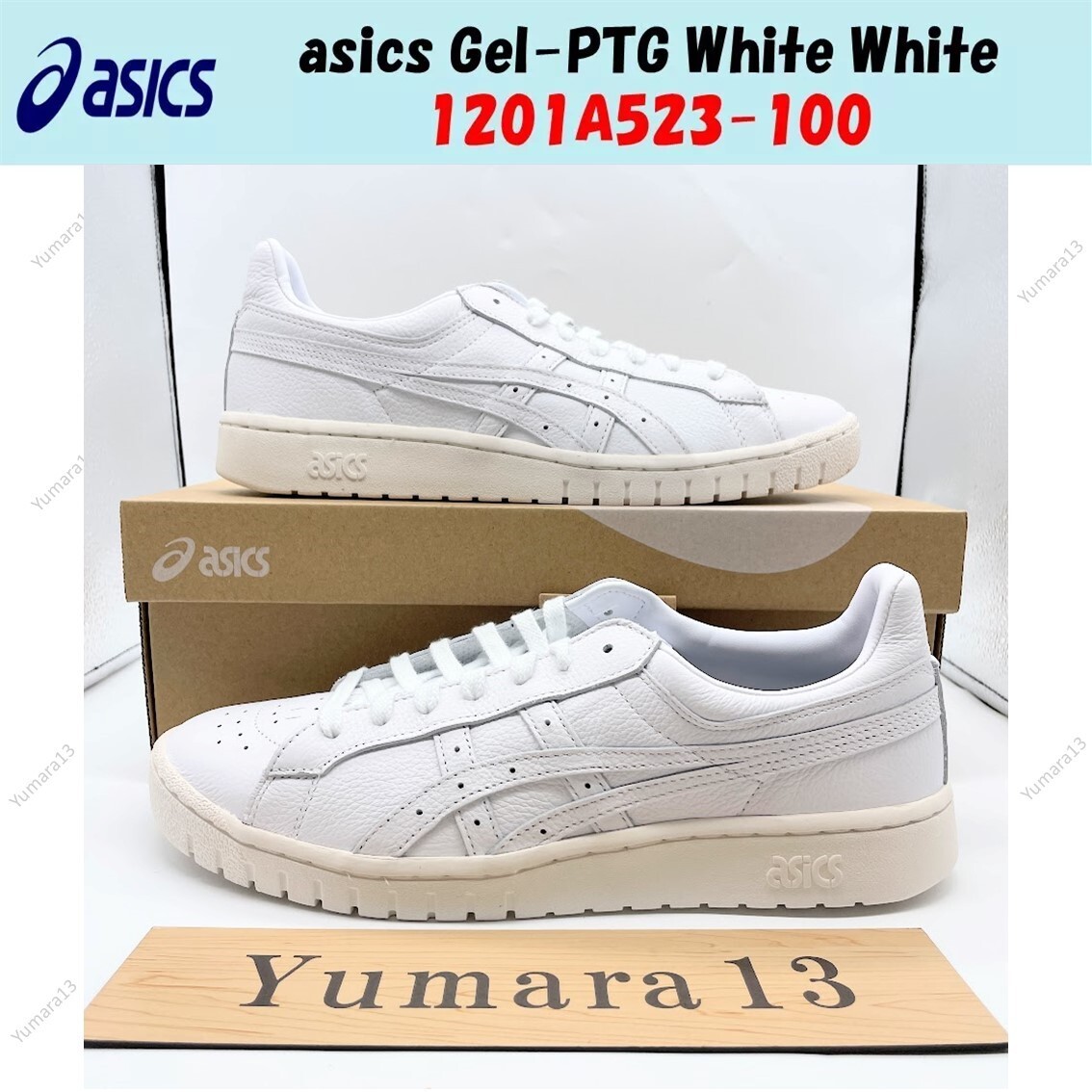 国内配送 asics GEL-PTG WHITE /WHITE asics Gel-PTG White White 1201A523-100 Men's Size | eBay