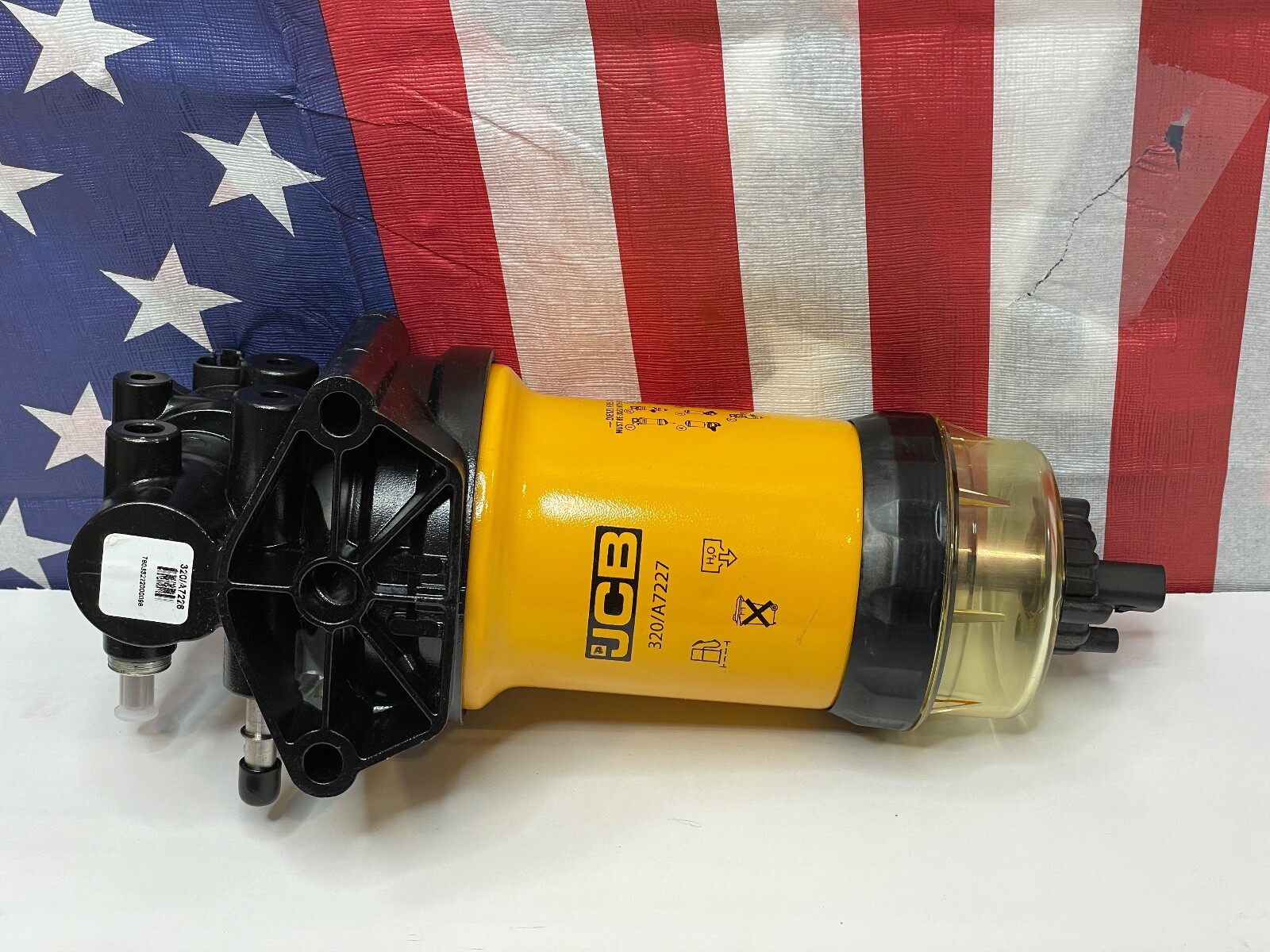 new-oem-jcb-fuel-filter-housing-320-a7227-320-a7226-read-ebay