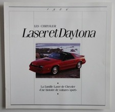 CHRYSLER LASER DAYTONA 1986 dealer brochure catalog - French - Canada