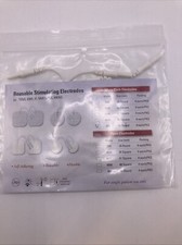 Bio-Protech PROTENS White Cloth Electrodes 48mm Round Wired 48R 1.88" 4PK