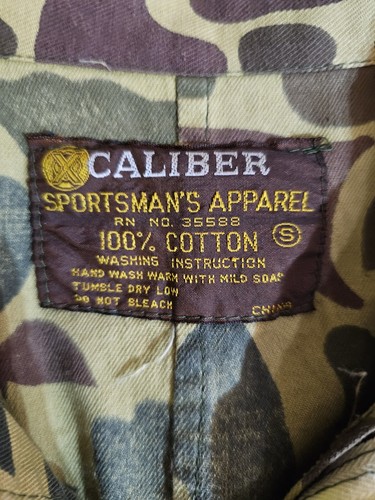 Vintage Caliber Sportsmans Apparel Camo Coverall Full Zip Suit Sz Sm 100% Cotton - Picture 4 of 16