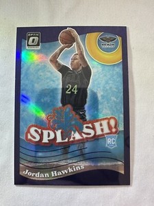 2023-24 Panini Donruss Optic Splash Purple Prizm #10 Jordan Hawkins Rookie RC