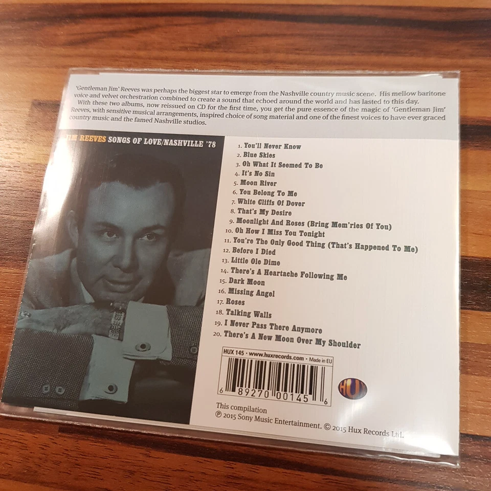 JIM REEVES: Songs Of Love/Nashville '78    > EX/VG+(CD) - Bild 3 von 3