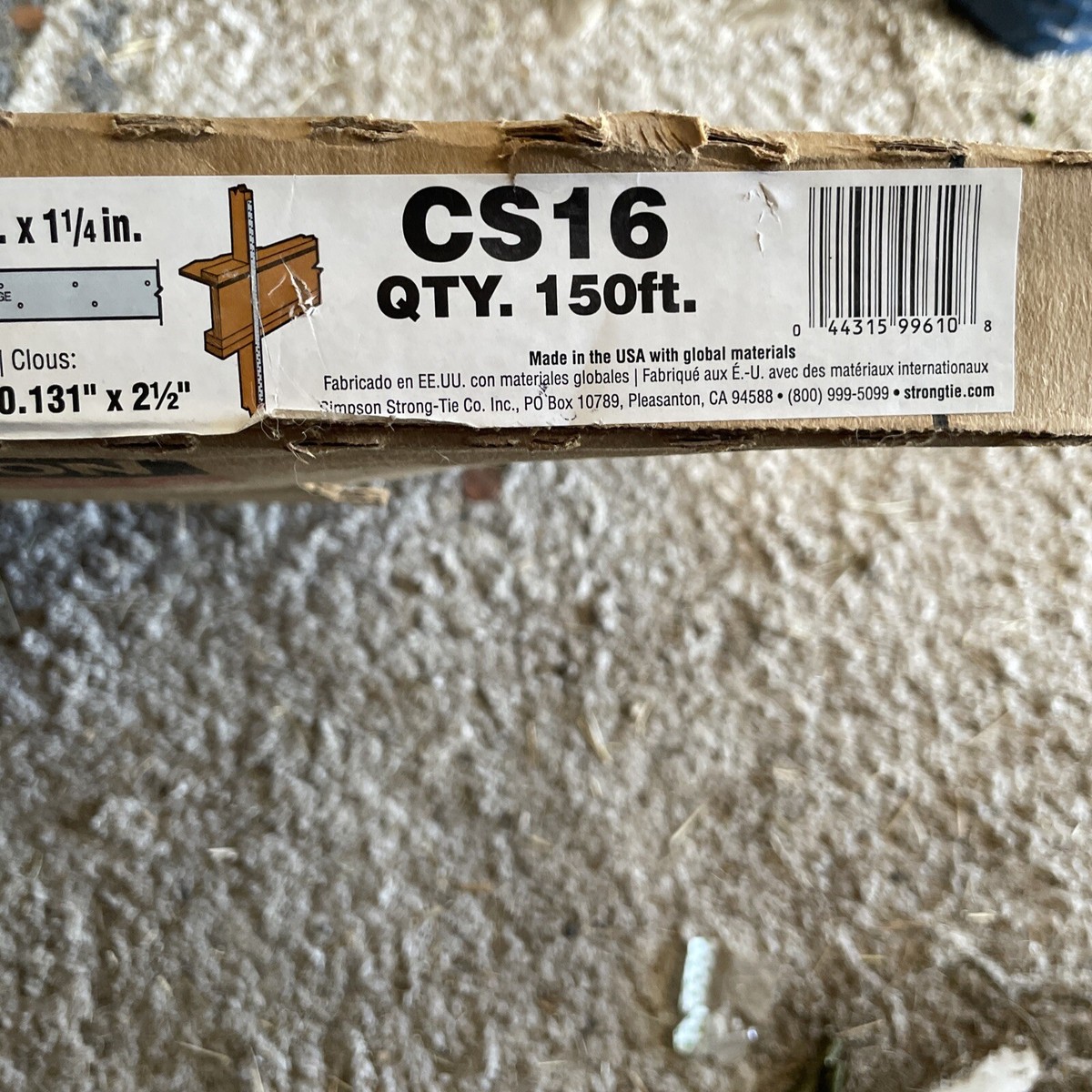専用⑫ Simpson Strong-Tie CS16 150 ft 16 Gauge Coiled Strap 44315996108| eBay