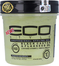 Black Castor and Flaxseed Oil Styling Gel, 473 Ml (Pack of 1)