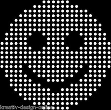 Hotfix Legeboard / Legeschablone Strass Schablone Happy Smilie für 3mm Hotfix 