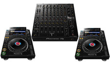 (2) Two Pioneer Dj Cdj-3000 Djmultiplayer + (1) One Djm-v10 6-ch Dj Mixer Bundle