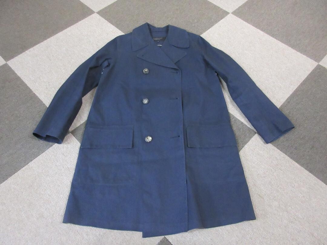 Margaret Howell x Mackintosh Rubberized Cotton Coat II Navy