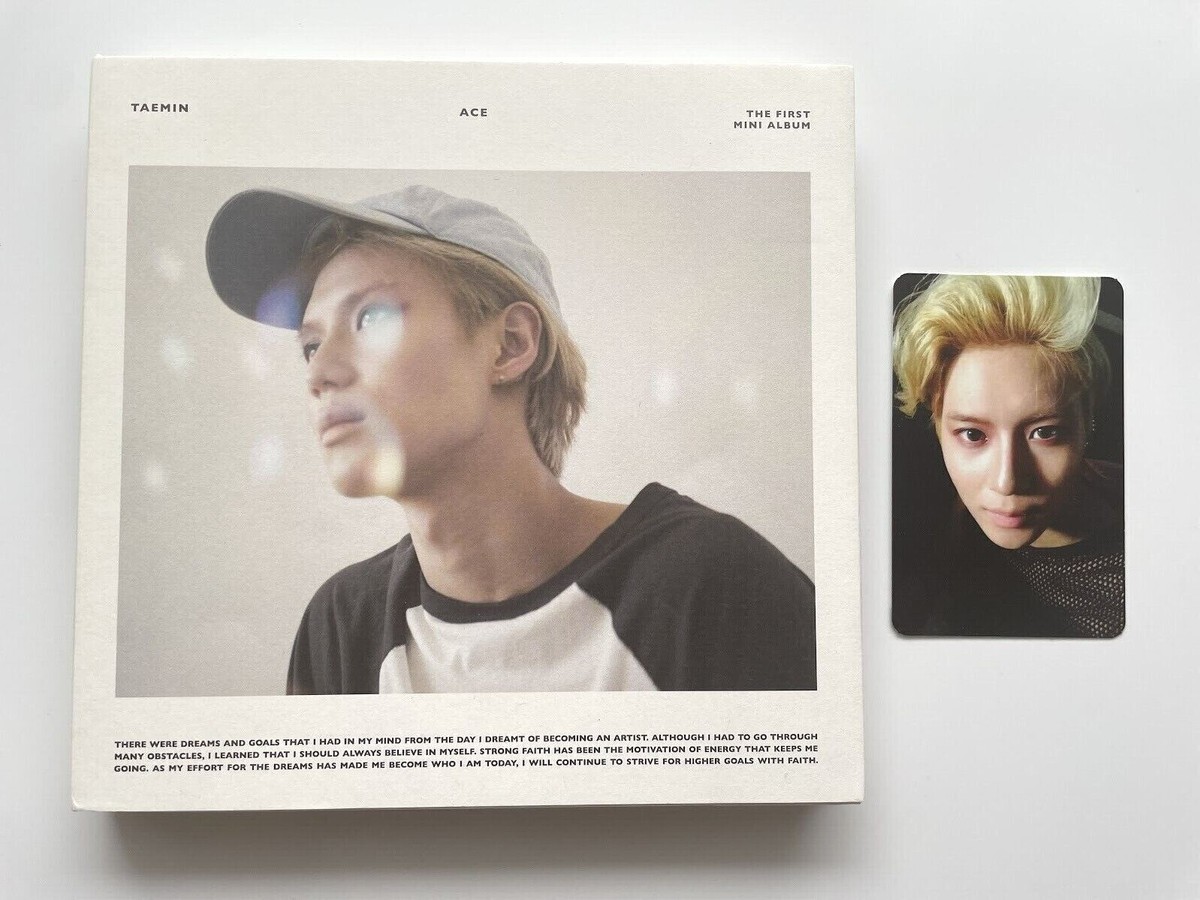 SHINee TAEMIN ACE [White ver.] 1st Mini Album 2014 CD + Photocard
