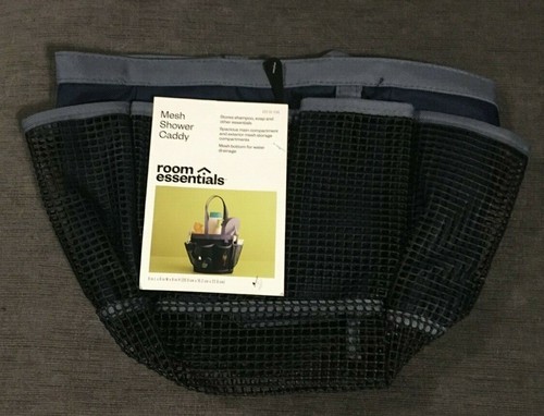 Shower Caddy Tote Organizer Bag Heavy Duty Mesh Pocket Dorm Bath Travel Blue NEW - Picture 2 of 2