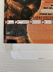 Half-Life Sega Dreamcast Game Display Box W/UPC Cancelled Promo Rare Collectible