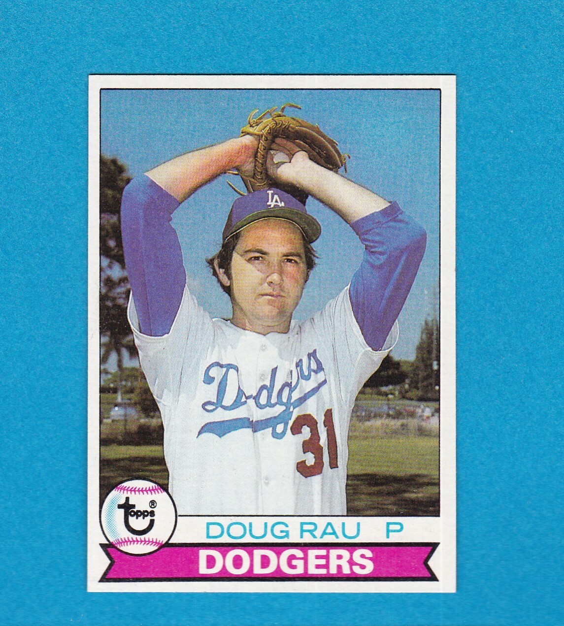 1979 TOPPS BASEBALL SET BREAK 347 DOUG RAU DODGERS MINT!