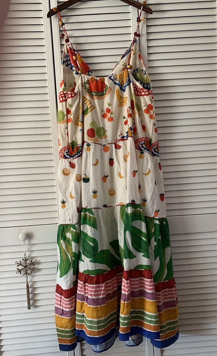 chinese dress ladies Mixed Lace Garden Midi Dress  FARM Rio