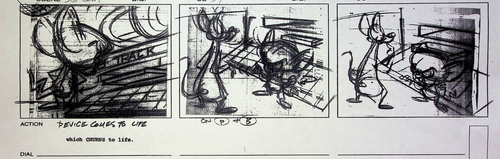 Pinky & The Brain WB 1994 Signed KIRK TINGBLAD Studio Storyboard Copy Page #KT - Picture 3 of 3