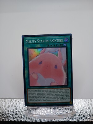 Yugioh! 3x Melffy Staring Contest  POTE-EN063  Super Rare  1st Edition NM 3x