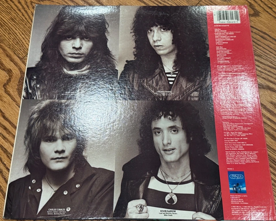 QUIET RIOT METAL HEALTH VINYL RECORD LP  CUM ON FEEL THE NOIZE LP - Image 2 of 4