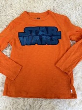 Gap Kids Boys Sz. M Star Wars Blue Orange Design Tee. Fun, Great Shape
