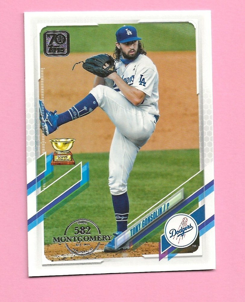 2021 Topps 582 Montgomery Club Foil Stamp #230 Tony Gonsolin Los Angeles Dodgers