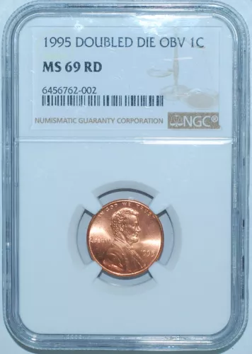 1995 NGC MS69RD FS-101 Red DDO Doubled Die Obverse Lincoln Cent Tied For Finest