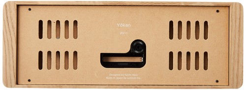 Lemnos Table Clock Yokan Thermometer/Hygrometer Natural Colored Wood LC11-06 NT - Picture 3 of 4