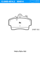 ATE BremsbeläGe Vorne (13.0460-4814.2) FüR Porsche Boxster |