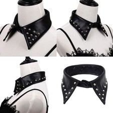 Rocker Fashion Detachable Collar Metal Studded For Concerts Night Event Costume