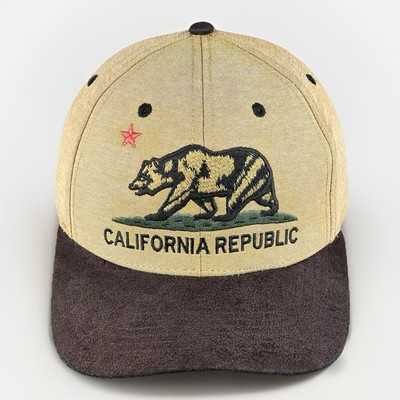 HEAD CASE LA California Republic Hat Soft Brim Bear Logo SnapBack Adjustable Cap