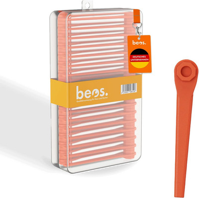BEOS 100X Premium Ersatzmesser-Set Für Gardena Rasentrimmer   Kunststoffmesser K