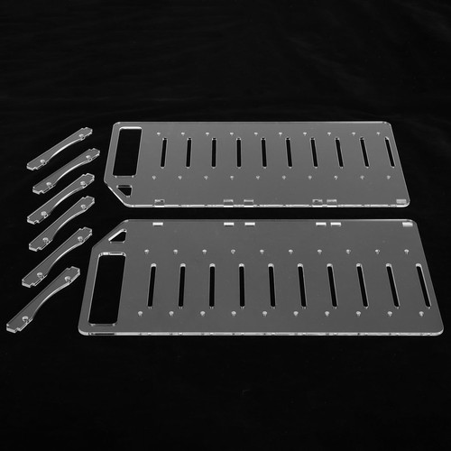 Hard Disk Drive Rack YJY10F 3.5in Transparent Acrylic Separator DIY Assembly FY - Afbeelding 6 van 24