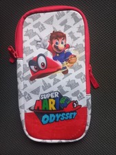 MARIO ODYSSEY Official Nintendo Switch Gaming Soft Lightweight Zip Up Carry Case