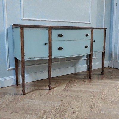 Antique Painted Sideboard Buffet Console Cabinet Shabby Chic Farmhouse