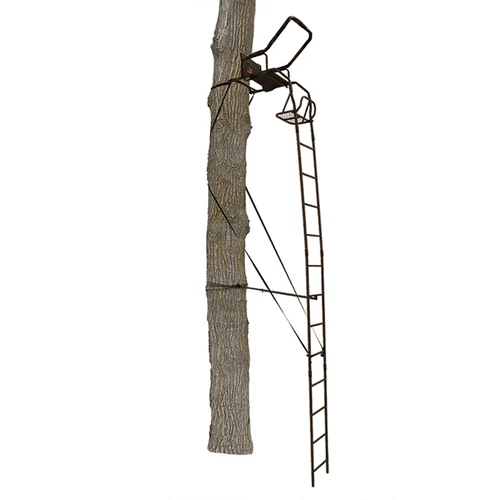 Big Game Warrior DXT 17' Deer Hunting Ladder Climbing Tree Stand w/Flex-Tek Seat