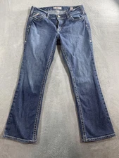 Ariat FR Jeans Women's 33R Blue Mid Rise Bootcut Flame Resistant Workwear 33R