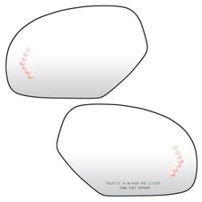 Left Driver Right Passenger Side Mirror Glass Replacement for 07-14 Chevy Sil...