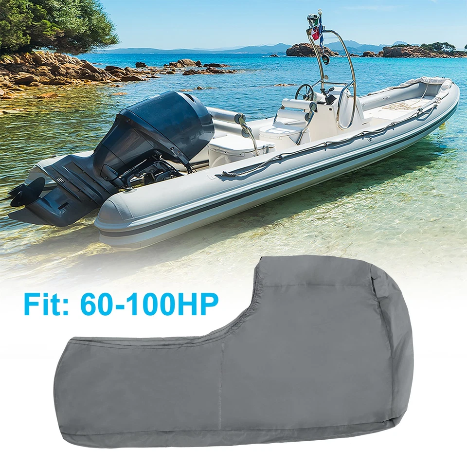 Motor Volle Außenborder Abdeckung Boot Motor für Auf 60-100 HP Grau - Bild 2 von 4
