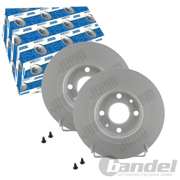 2X Jurid Bremsscheiben Vorne 259Mm Voll Passend FÜR Dacia Logan Sandero Renault-image