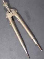 vintage Eagle Pencil Co. Compass & Divider embossed metal fancy clean