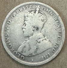 Australia - 1922 - Shilling - .9250 Sterling Silver Australian Coin