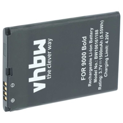 Akku für Blackberry Bold 9030 9220 9780 9000 9700 1500mAh