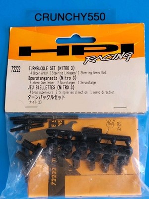 Vintage HPI Racing 72222 Turnbuckle Set Nitro 3 RC Part