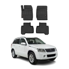 OMAC Gummi Fußmatten für Suzuki Grand Vitara 2005-2014 Premium Gummi Schwarz 4x