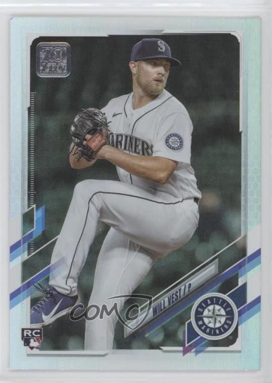 2021 Topps Update Rainbow Foil Will Vest #US3 Rookie RC 0j10