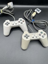 Sony PlayStation 1 Original Wired Controllers Lot of 2 Tested and Working