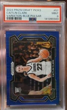 2024 Panini Prizm Caitlin Clark #57 Blue Pulsar PSA 9 /99 Iowa Hawkeyes