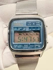 Seiko A127-5000R Quartz Chronograph Vintage Digital LCD Watch Stainless Steel