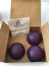 PartyLite PLUM & COGNAC Aroma Melts Z24700 3 Tart Warmer Purple Damaged Box