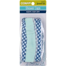4 Pack Conair Shower Caps, 3 Ct